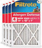 Filtrete 14x18x1 AC Furnace Air Filter, MERV 11, MPR 1000, Micro Allergen Defense, 3-Month Pleated 1-Inch Electrostatic Air Cleaning Filter, 4 Pack (Actual Size 13.81 x 17.81 x 0.81 in)