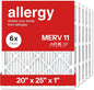 20x25x1 Air Filter by AIRx Filters MERV 11 Pleated Furnace Filter HVAC AC Filters - Made in the USA - 6 Pack