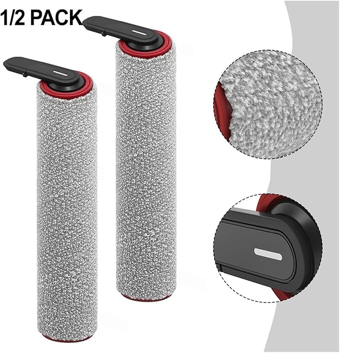 Main Roller Brush Replacement Roller Brush，Compatible For mova， M50 Wet And Dry Vacuum Cleaner For Vacuum Cleanr Parts Floor Scrubber(2 PACK)