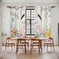 Easter Window Curtains 72 Inch Long 2 Panel Set,Rod Pocket Long Curtains & Drapes,Spring Farmhouse Watercolor Bunny Eggs Wood Grain Light Filtering Window Treatment for Bedroom Living Room 52"W x 72"L
