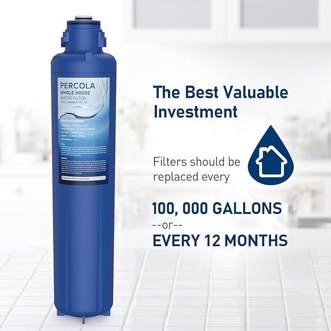 AP917HD Water Filter, Compatible with Aqua-Pure® AP917HD Whole House Sediment/CTO Replacement Filter For 3M® Aqua-Pure® AP903 System 100,000 Gallons (1 Pack)