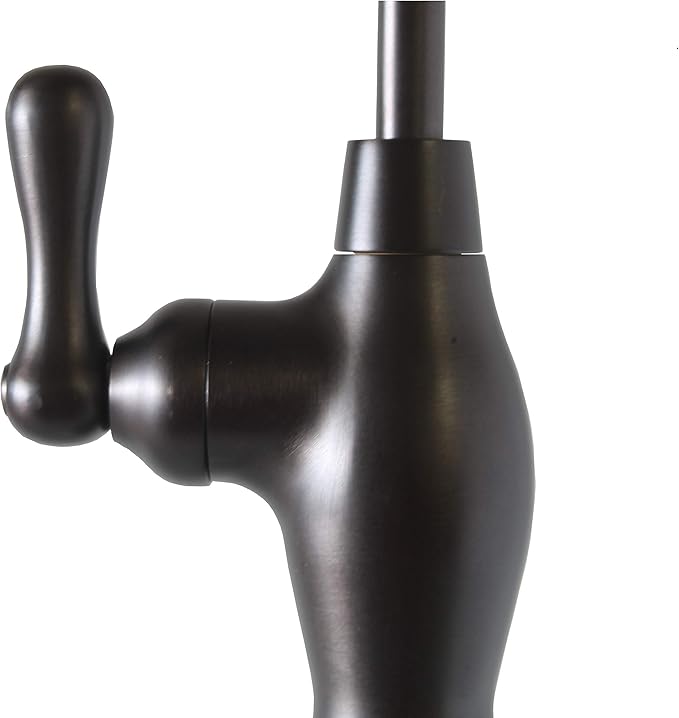 Metpure Non-airgap NSF Certified RO Faucet Reverse Osmosis Drinking Water Filtration System Water Dispenser Spout (Dark Oil Rubbed Bronze). Vase Style with Faucet Wrench.