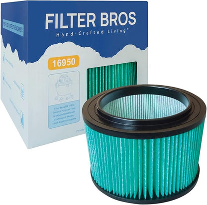 Filter Bros 16950 HEPA Replacement Filter Fits Craftsman Shop Vacuums 3-4 Gal