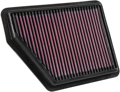 K&N High-Flow Original Lifetime Engine Air Filter: Increase Power: Premium, Washable: Compatible with 2016-2025 HONDA: Civic, HR-V, 33-5045
