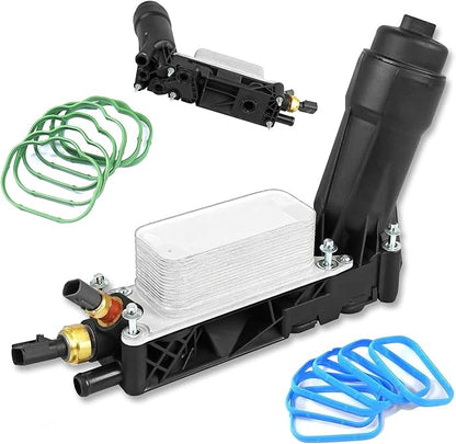 5184294AE Engine Oil Filter Housing Kit with 3.6 Oil Cooler Adapter Assembly for 2011 2012 2013 Chrysler 200 300 town&country Dodge Charger Grand Caravan Challenger Journey Jeep Cherokee Wrangler RAM