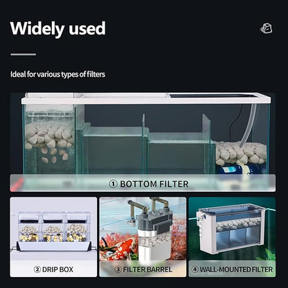 UPETTOOLS Aquarium Biological Filter Media, 1.2 Inch Floating Ceramic Bio Media with Porous Massive Surface Area for Freshwater and Saltwater Fish Tank