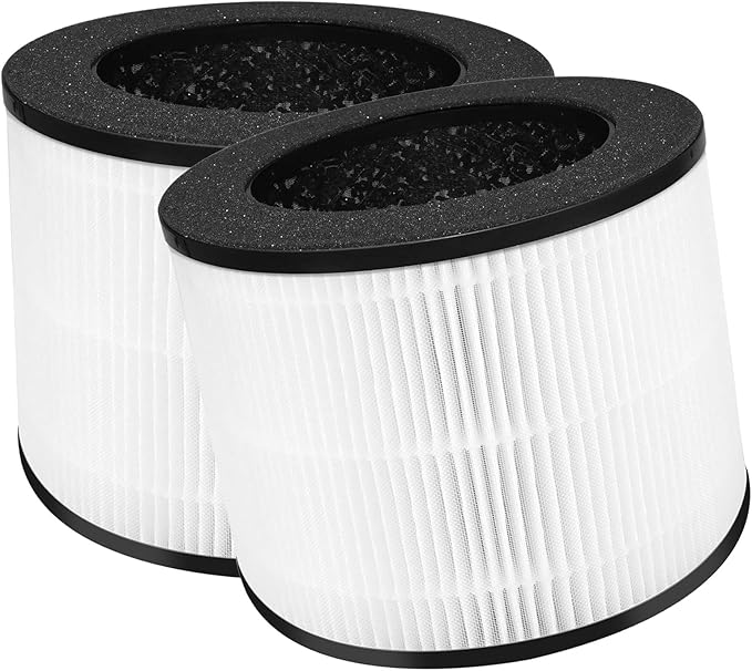 H08 Replacement Filter Compatible with Himox H08 H08P Air Purifier, 3-Stage Filtration H13 HEPA and Activated Carbon, Part # H08P (H08), 2 Pack