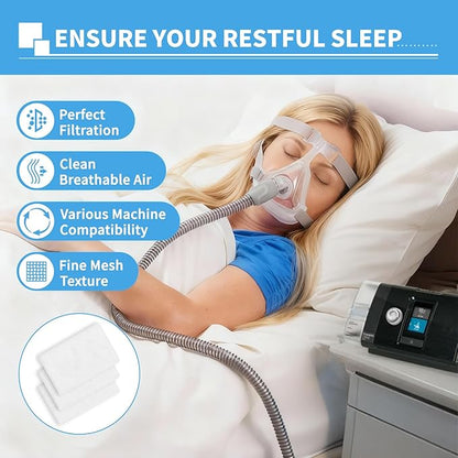 Replacement Filters Compatible with ResMed Airsense 10, Aircurve 10, S9 Series,High-Efficiency Disposable Filters, 60 Pack