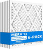 (6-Pack) 20x20x1 Furnace Air Filters, MPR 1900 & FPR 10, MERV 13 Pleated Air Filter (Actual Size: 19.75" x 19.75" x 0.75")