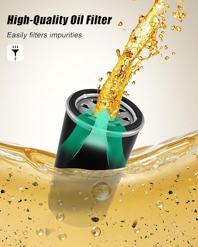Tune Up Kit 122-0836 Oil Filter E11015 Electric Fuel Pump Fit for Onan RV QG Generators HGJAA HGJAB HGJAC Marquis Gold/RV QG Models Marquis Platinum QG EFI Engines, with 140-3116 Air Filter