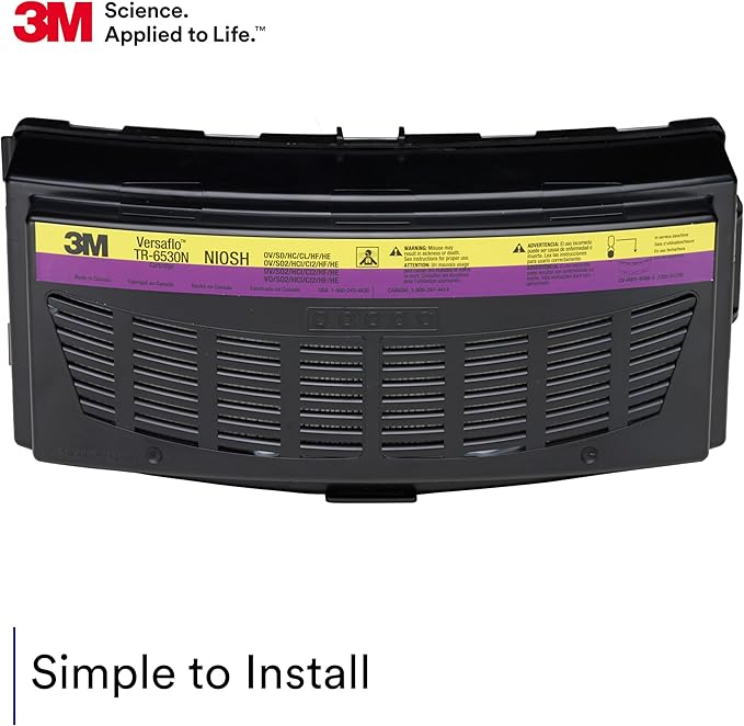 3M Versaflo Organic Vapor/Acid Gas/HEPA Cartridge TR-6530N, for TR-600/800 PAPR