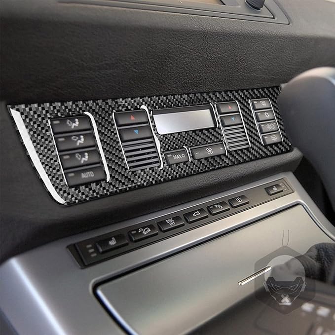 Carbon Fiber Interior Full Compatible with BMW X5 Air Conditioner Control Panel-1