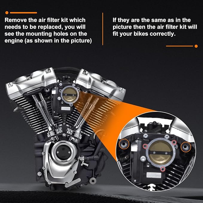 High Flow Air Cleaner Intake Filter Kit Air Filters Cover Drift Style for Harley Milwaukee-Eight M8 Softail 2018-2025 Touring 2017-Later Except 23-Later FLHXSE FLTRXSE 24-Later FLHX FLTRX