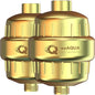 weAQUA Heavy Duty Shower Filter Family 2 PACK – 99% Removal for Hard Water, Chlorine, Fluoride, Heavy Metals, Micro-life, Organics and More (Matte Gold)