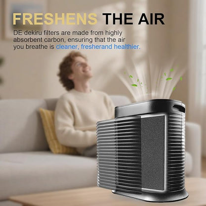 Dekiru Activated Carbon Filter Precut for HPA300 Prefilter Compatible with Honeywell Air Purifier Filter Replacement, Fit for Easy Installation Advanced Filters (6 Pack)