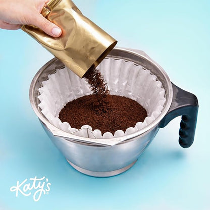 Katy’s Extra Large Commercial Coffee Filters (12.5” x 4.5”) for BUNN, Fetco & Curtis 1.5–3 Gallon Coffee & Tea Machines - Tall Walls, No Ground Overflow - Premium Filters for Businesses (Bulk Pack)