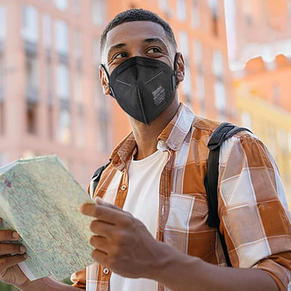 N95 Masks for Adults - NIOSH-Approved Individually Wrapped Reusable N95 Face Masks- 95% Filtration for Easy Breathing