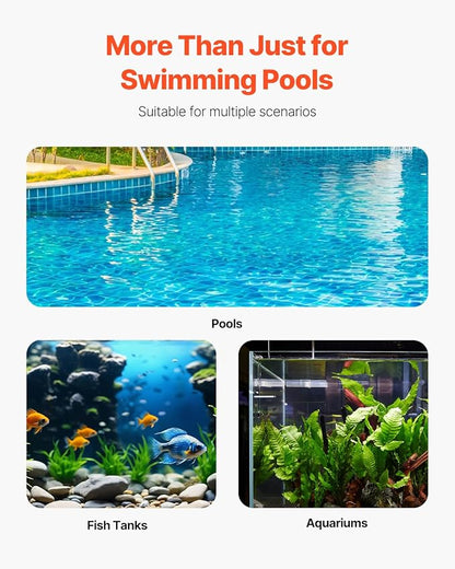 VEVOR Pool Filter Balls for Sand Filter, 4 lbs, Filter Balls Replace Pool Filter Sand, Reusable Blue Polyester Fiber Filter Media with Wash Bag, for Swimming Pool Aquarium Tank Above Ground Pool