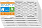 LotFancy 10x20x1 Air Filter MERV 8 6-Pack, Electrostatic Pleated Furnace & AC Filter, Captures Dust, Pet Hair, Pollen, Actual Size: 9.75"x19.75"x0.75"