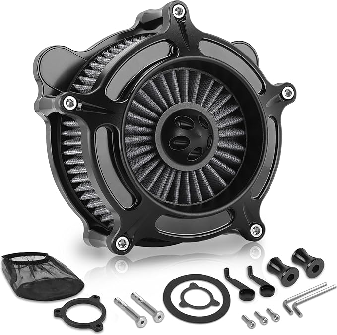 High Flow Air Cleaner Intake Filter Kit Air Filters Cover for Harley Milwaukee-Eight M8 Softail 2018-2025 Touring 2017-Later Except 23-Later FLHXSE FLTRXSE 24-Later FLHX FLTRX