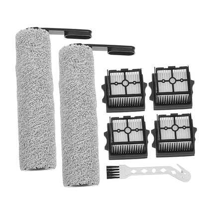 1set Floor Scrubber Brush Replacement Kit Slim Rollers Filters and Brush for Compatibility Performance and Odor Removal
