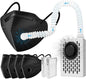 Electric Wearable Air Purifier Maskes,Air Supply,With HEPA Filter,for Dust Work,Painting, Machine Polishing, Welding