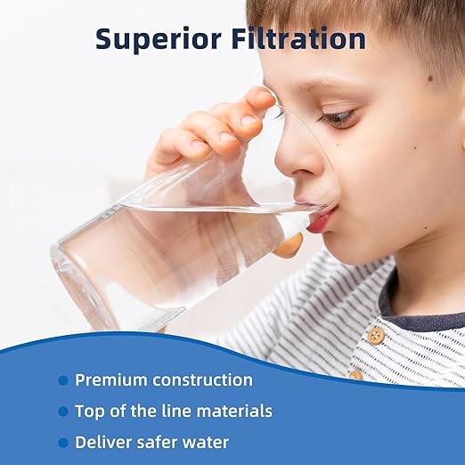 Emergency Water Filter Large Water Filtration System Survival - Hand Pump Water Filter, High Volume Water Purifier Camping, 3 Stage Water Filtration System Outdoor Portable Group Military Grade
