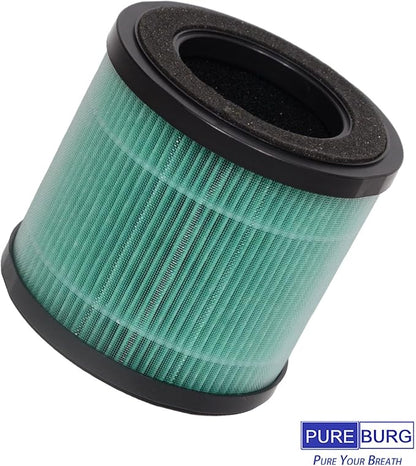 PUREBURG Replacement Filter Compatible with KOIOS P40 Air Purifier,4-Pack H13 HEPA Activated Carbon 3-Stage Filtration Air Clean Dust VOCs Odor
