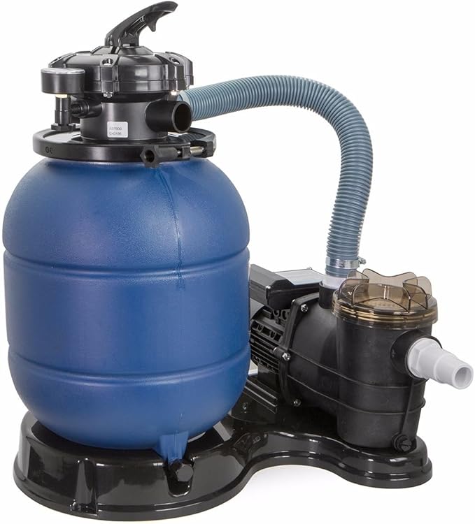 XtremepowerUS 13" Sand Filter Above Ground Pools Pump 2400GPH 4-Way Valve Swimming Pool with Pool Pump 10,000GAL Capacity