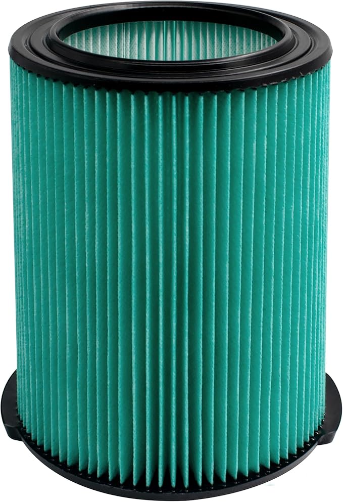 Replacement 97457 VF6000 Vac Filter Compatible With Ridgid Shop Vac 5-20 Gallon Wet/Dry Vacuums WD5500 WD0671 WD6425 WD7000 WD1280 1400RV RV2600B, Fit for Husky 6-9 Gallon Vacs