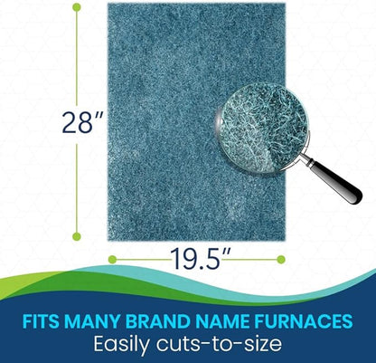 Polyester Washable Fiber Furnace Door Filter for Mobile, Manufactured and Modular Homes (19.5 x 28)