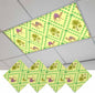 4 Pack Fluorescent Light Cover, Desert Sand Camels Light Covers for Ceiling Lights, Palm Trees Tropical Plants Polka Dot Yellow Magnetic Lights Filters Ceiling Shade for Classroom/Office - 4 x 2 Feet
