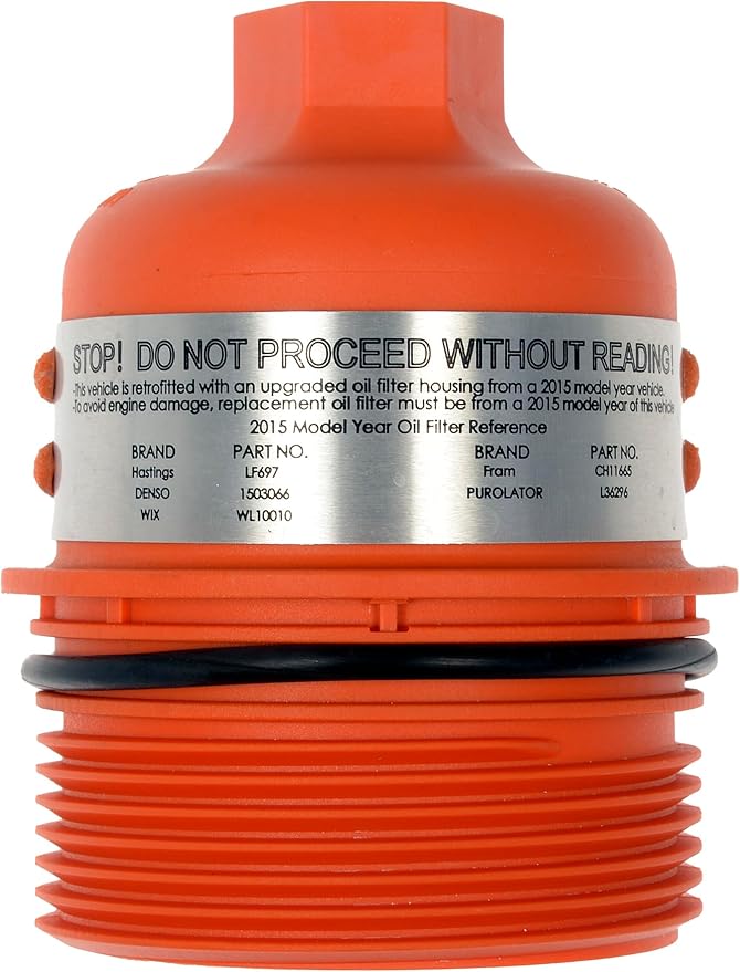 Dorman 926-959 Patented Upgraded Aluminum Engine Oil Filter Housing with Oil Cooler and Filter Compatible with Select Models (OE FIX)