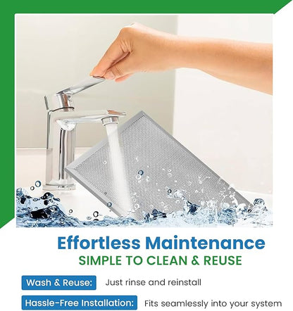 Filter Everything Replacement Aluminum Filter Compatible With nVent, Pentair, Hoffman, McLean 10100093, 10100093sp, 10-1000-93, 10 1000 93, 89057619-11 x 13 x 3/8-1-Pack