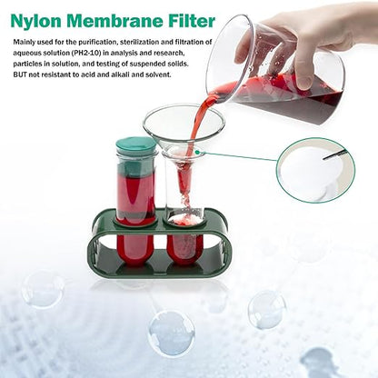 Xin Tester 100 Pieces Nylon Disc Membrane Filters, 50 mm Diameter, 0.05µm Pore Size