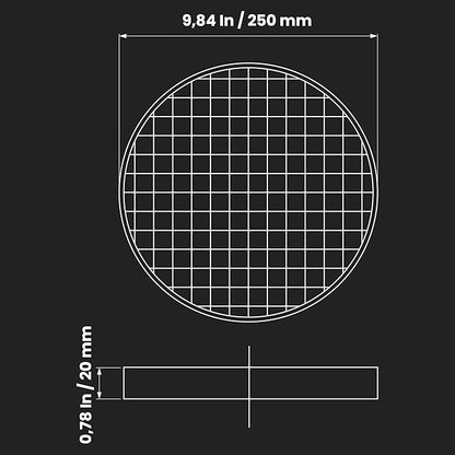 10" Inch Filter Replacement - Round Duct Filter System - G4 Class Filter and Mesh Screen - Dust Collection and Air Purification