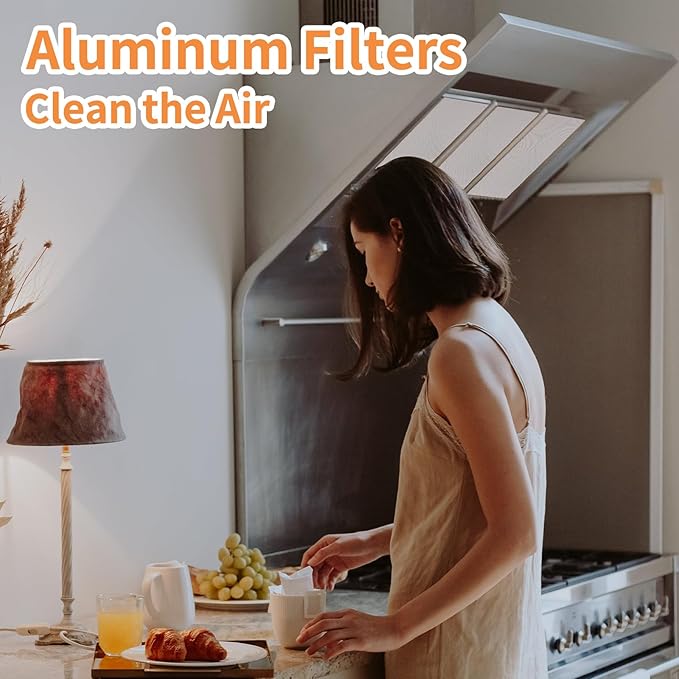 BPS1FA36 Aluminum Range Hood Vent Filter for Broan Nutone Allure 36" QS1 WS1 WS2 Range Hood Grease Filters Replacement 5 Layers, 17-1/4"X 11-3/4"X 3/8" 2 Pack