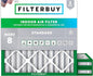 Filterbuy 24x24x2 Air Filter MERV 8 Essential Dust & Allergy Defense (3-Pack), Electrostatic Pleated HVAC AC Furnace Filters Replacement, Made in USA (Actual Size: 23.38 x 23.38 x 1.75)