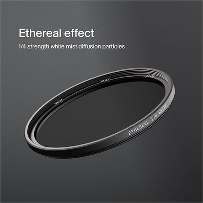 Urth 67mm Ethereal White Mist ¼ Diffusion Lens Filter (Plus+) - Cinematic Effect, 20-Layer Nano-Coated Light Dispersing Particles