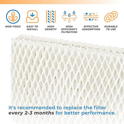 ANTOBLE 4 Pack WF813 Humidifier Filter Replacement for ReliOn RCM-832 RCM-832N, ProCare PCWF813 PCWF-813 PCCM-840 PCCM-832N, Equate EQWF813 EQ 2119-UL Cool Mist Humidifier Filters