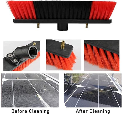 Spray Bar Kit Window Cleaning Brush, Outdoor Window Glass Solar Panel Cleaning,Extendable Cleaner For Greenhouse Roofs, Cleaning Photovoltaic And Solar Panels/35Cmbrushhead/12M/3,35cmbrushhead,9M/30F