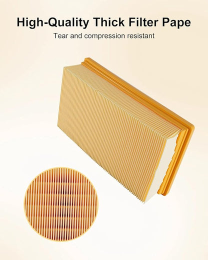 Dust Extractors Flat Pleated Paper Filter Fit for Bosch VAC090AH VAC090A VAC090S VAC140AH VAC140A VAC140S Dust Collector Filter