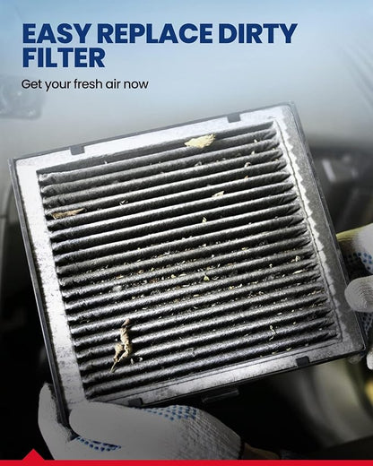 KAX Cabin Air Filter, CF10136 Replacement for Silhouette, Relay, Montana, Aztek, Venture, Uplander, Terraza, Rendezvous, w/Activated Carbon Passenger Compartment Air Filter, Fits Like OEM