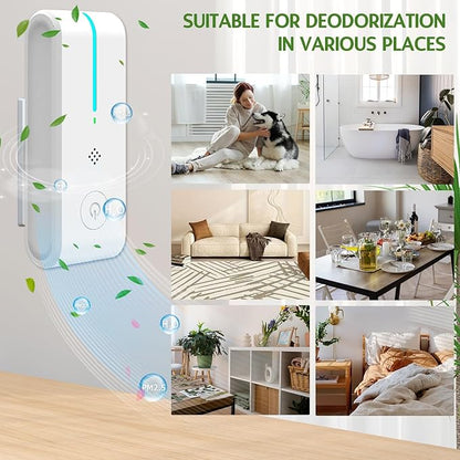 Plug In Air Ionizers - Negative Ion Technology Air Purifier - Quiet Operation Portable Air Filter Odor, Pets Smell for Home, Bedroom, Office, Garage Room- Air Cleaner White (6 Pack)