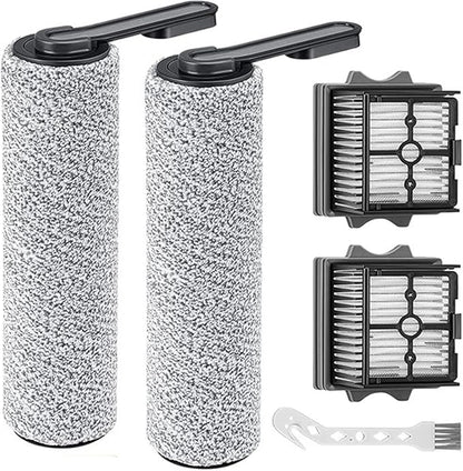Spare Soft Lint Roller Brush, Hepa Filter, Scrubber Components, Compatible for Tineco Floor ONE S5 Combo Cordless Wet Dry Vacuum Cleaner(6PCS-01)