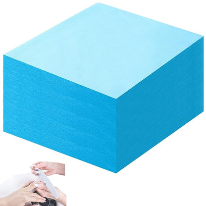 400 Sheets Nail Dust Collector Filter Paper Disposable Nail Dust Suction Collector Filters Paper Sheets Portable for Salon Spa Tech Supplies Accessories (Blue)