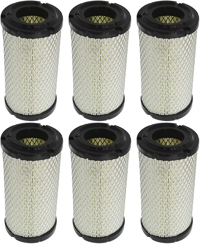 waltyotur 6 Pcs Air Filter 4163715 11013-1290 25 083 02-S 1G659-11222 Replacement for Kubota Bobcat Kawasaki Kohler