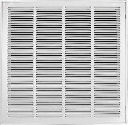 24"W x 24"H [Duct Opening Size] Steel Return Air Filter Grille - Removable Face/Door for 1 inch Filters -HVAC Vent Cover Grill - White [Outer Dimensions: 26 5/8"W X 26 5/8"H]