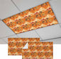 Tropical Plant Cactus Fluorescent Light Covers 2 Pack Western Cowboy Horse Sunset Deserts Orange Magnetic Fluorescent Ceiling Lights Filters for Office Classroom Home Drop Ceiling 4x2 Feet
