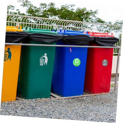 9pcs Trash Can Classification Stickers Decals for Trash Sorting for Home Recycling Bins